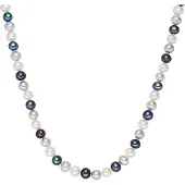 Valero Pearls Damen Sterling Silber Süßwasser-Zuchtperle silber - 2244