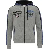 Cipo & Baxx Sweatjacke "Sweatjacken" 1 mit Materialmix und Label-Details, CL-312