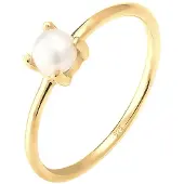 Elli Ring Süsswasserperle Filigran 925 Sterling Silber Elli Gold