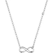 Elli DIAMONDS Halskette Unendlichkeit Diamant (0.015 Ct.) 925 Silber Elli DIAMONDS Silber