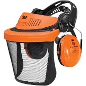 3M 3MTM Kopfschutz-Kombination, Forstwirtschaft, Orange, G500V5CH510-OR | Packung (1 Stück)