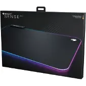 Roccat Sense AIMO, Schwarz, Einfarbig, USB, Mehrfarbig, Anti-Rutsch-Basis, Gaming-Mauspad