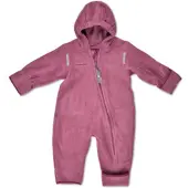 Hoppediz Overall Fleece-Overall mit Umschlagbündchen in beere | Gr.: 68/74