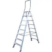 Asc Stufenstehleiter DT-8 doppelseitig 8 Stufen mit 4,02m Arbeitshöhe