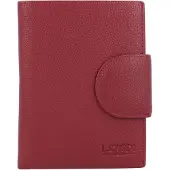 L.credi Alfredo Geldbörse Leder 10,5 cm L.Credi Rot