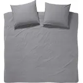 Damai Bettbezug Groove - Flanell - 200x200cm - grey