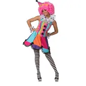 Espa Bommel Rainbow Clown Damenkostüm