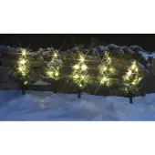 FHS LED-Tannenbäume 5er-Set je 12 ww LED, 25cm h IP44
