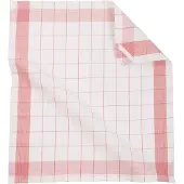 Ziczac Geschirrtuch Leinen Rot (2er Set)