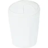 Spirella Kosmetikeimer "Move" Abfalleimer Schwingdeckeleimer | Kunststoff | 5 Liter | Weiß