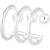 Elli Ohrringe Single Earcuff Ohrklemme Kugeln Basic 925 Silber Elli Silber