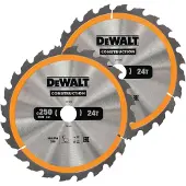 DeWalt DT1963-QZ 3-teiliges Kreissägeblatt-Set 250x30mm 2x24Zähne 1x48Zähne