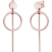Elli Ohrringe Hänger Geo Kreis Basic Minimal Cool 925 Silber Elli Rosegold