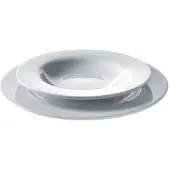 Alessi Suppenteller PlateBowlCup White Porcelain 22 cm (Set von 4 Stück)
