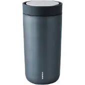 Stelton Thermobecher To Go Click Steel 0,4L Dark Blue Metallic