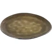 Serax Teller Oval M Green Pure Black 20 cm