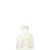 Muuto Strand Pendelleuchte Open Ø40 White - , Weiß, für Esszimmer, Kunststoff