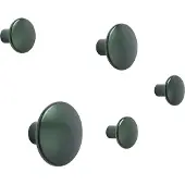 Muuto Dots Metal Set Of 5 Dark Green - , Grün, Metall