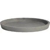 Ecopot's Blumentopfuntersetzer "ROUND SAUCER Grey", BxTxH: 44,5x44,5x3,5 cm