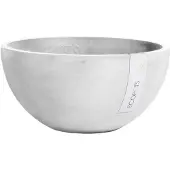 Ecopot's Blumentopf "BRUSSELS White Grey", BxTxH: 25x25x12 cm