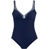 LASCANA Badeanzug mit Mesh-Einsatz und Shaping-Effekt