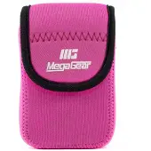 MegaGear Sony Cyber-Shot DSC-W800 Ultraleichte Kameratasche aus Neopren mit Karabiner Haken rosa
