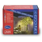 Konstsmide - Micro LED Lichterkette, 80 warm weiße Dioden, 24V Außentrafo, schwarzes Kabel ; 3611-110