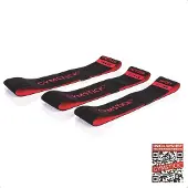 Gymstick Fabric Mini Band Black / Red Strong