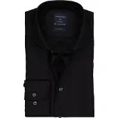 Profuomo Herren Hemden Fine Twill - Slim Fit - Non Iron - Zwart - Größe 38