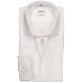 Seidensticker Businesshemd "Schwarze Rose", Herren, Gr. S38, normale Ärmellängen, weiß, 100% Baumwolle, unifarben, tailored fit, 2-Knopf-Manschette, Hemden Businesshemd, Shaped 1/1 Kentkragen Uni