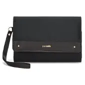 Pacsafe Rfidsafe Clutch Wallet Damen Schwarz