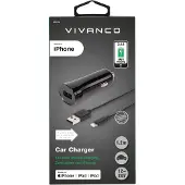 Vivanco ViVancoFast, Auto, Zigarettenanzünder, 5 V, 1,2 m, Schwarz
