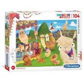 Clementoni No ProbLLAMA, 104 Stück(e), Cartoons, 6 Jahr(e)