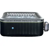 NetSpa Packung aufblasbarer Spa quadratisch Aspen 168x168x70cm - Dreifachfunktion: Heizung, Filterung, Massage - Vol 700L