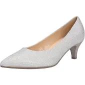 Gabor Damen Pumps, Trotteur silber Gr. 51/2