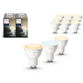 Philips Hue White ambience GU10 - Smarter Spot Dreierpack - 350, Intelligentes Leuchtmittel, Bluetooth/Zigbee, Weiß, LED, GU10, GU10