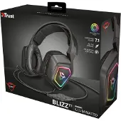 Trust GXT 450 Blizz RGB 7.1 Surround, Kabelgebunden, Gaming, 20 - 20000 Hz, 346 g, Kopfhörer, Schwarz