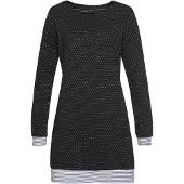 Vivance Nachthemd mehrfarbig Gr. 32/34 für Damen. Mit Rundhals. Bequem. Nachhaltig.