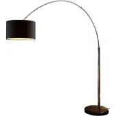 SalesFever Bogenlampe mit Dimmer und Marmorfuß