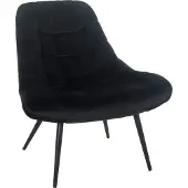 SalesFever Relaxsessel "Toulon - Komfortabler Loungesessel", schwarz (schwarz, schwarz), B:76cm H:85cm T:85,6cm, Sessel, Relaxsessel, mit XXL-Steppung, mit schwarzen oder naturfarbenen Beinen