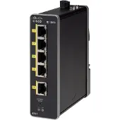 Cisco Industrial Ethernet 1000 Series - Switch - managed - 1 x 10/100 (Uplink) + 4 x 10/100 (Downlink) - an DIN-Schiene montierbar - Gleichstrom