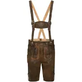 Stockerpoint Lederhose "Beppo 4" in havanna gespeckt | Gr.: 52