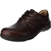 Clarks Veterschoen Men Nature Three Mahogany Leather-Schoenmaat 48