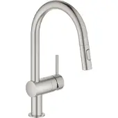 GROHE 32321DC2, Ziehen, Stahl, Hebelgriffe, Einzelbild, Super steel, 1/2"
