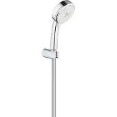 GROHE Tempesta Cosmopolitan 100, Handduschbrause mit Kopf, Chrom, Wand