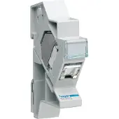 Hager TN002S, Abgewinkelt, Grau, RJ-45, Weiblich, 26/22, Cat6