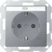 Gira 045726, CEE 7/3, Aluminium, 250 V, 16 A