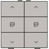Züblin 157-51036 Zweifach Taster für Niko Home Control, champagne coated 15751036