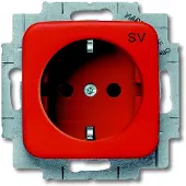 Busch-Jaeger SCHUKO Steckdosen-Einsatz mit Aufdruck 2CKA002013A5317
