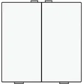 Züblin 154-51002 Zweifach Taster für Niko Home Control, white coated 15451002